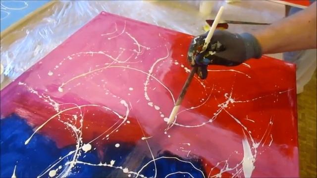 Workshop: Action Painting - Dripping Technik Tutorial смотреть онлайн