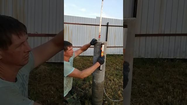 Как установить, выставить столб фундамента технологии тисэ самому в одиночку смотреть онлайн