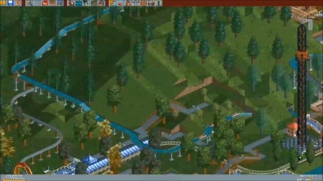 Roller Coaster Tycoon Mega Park Timelapse смотреть онлайн