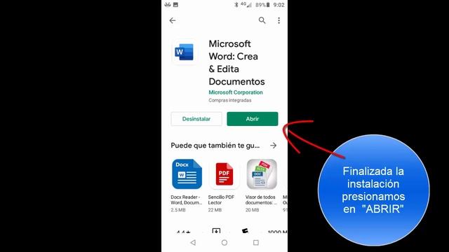 Instalación de MS Word, Excel y Power Point en Android S.O. смотреть онлайн