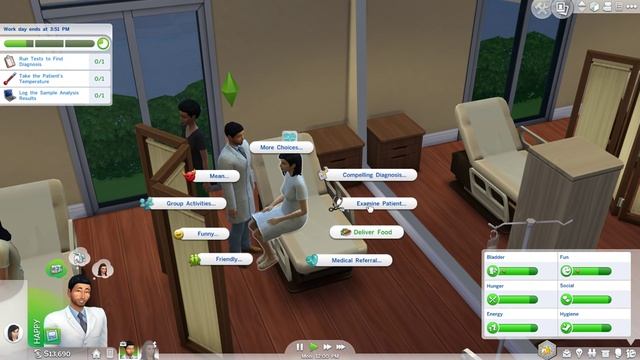 The Sims 4 Get To Work Gameplay #2 (Look into Doctor Career) смотреть онлайн