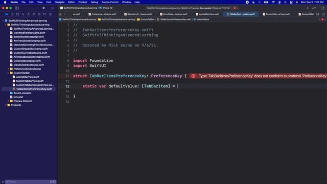 Create a custom tab bar in SwiftUI | Advanced Learning #11 смотреть онлайн