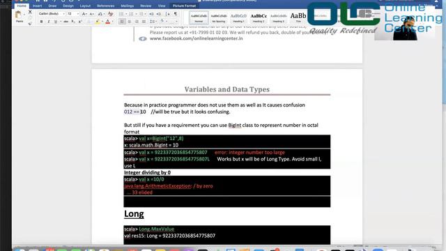Data Types and Variables in Scala-Part 4 | Scala Data Types | Big Data |@OnlineLearningCenterIndia смотреть онлайн