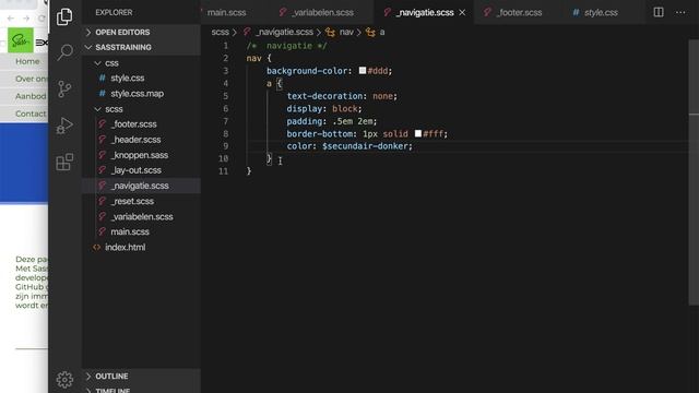 Introductie Sass 8: de navigatie voor een mobiel смотреть онлайн