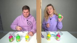 ТЕЛЕПАТИЯ СЛАЙМ ЧЕЛЛЕНДЖ ?? ЛизуН из СлуЧайныХ ингредиентов TWIN TELEPATHY SLIME CHALLENGE
