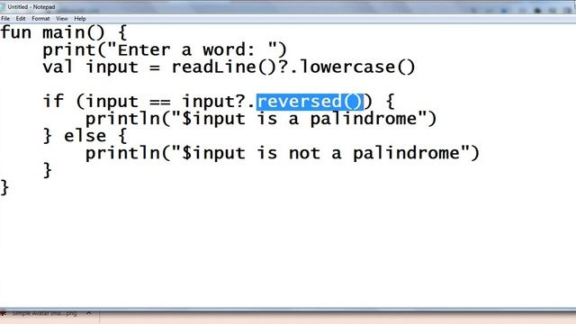 String Palindrome in Kotlin смотреть онлайн