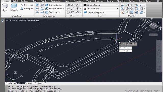 AutoCad 3d Modeling 63 Exercise 03 смотреть онлайн