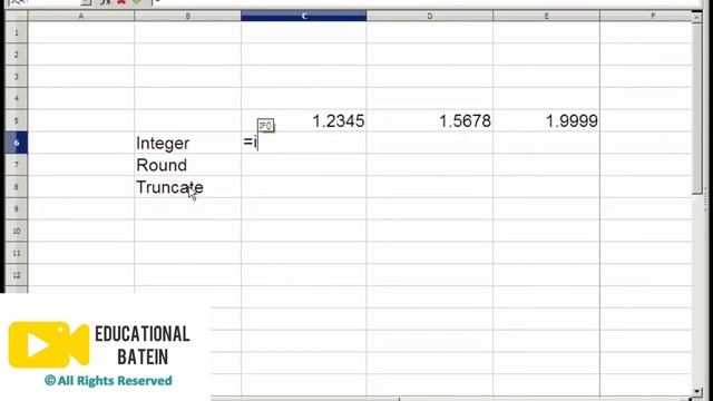 Function Part 1 Power, Product, Sqrt, Integer, Truncate, Round смотреть онлайн