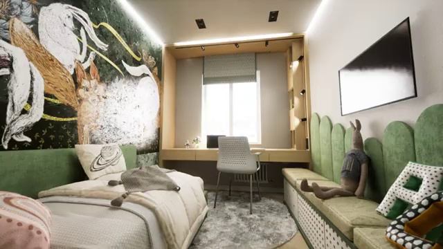 Дизайн-проект комнаты для мальчика / дизайн детской / обзор квартиры смотреть онлайн