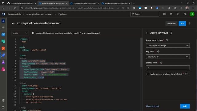 Azure Key Vault Secrets within Azure DevOps Pipelines смотреть онлайн