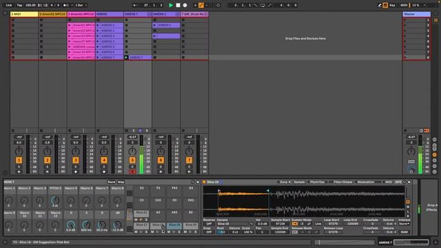 Generative Amen Break Switch Rack In Ableton & Starting A Jungle Track Livestream