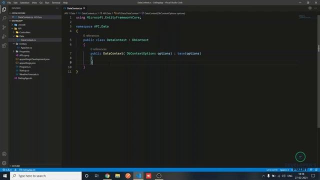 Part 9 - Adding a DbContext class. смотреть онлайн