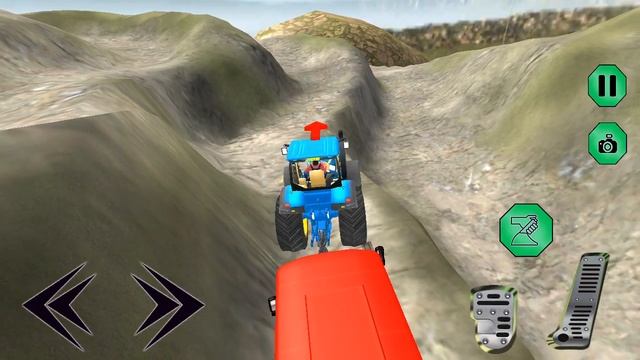 Chained Tractor Towing Rescue #5 tractor towing games , Heavy tractor driving game смотреть онлайн