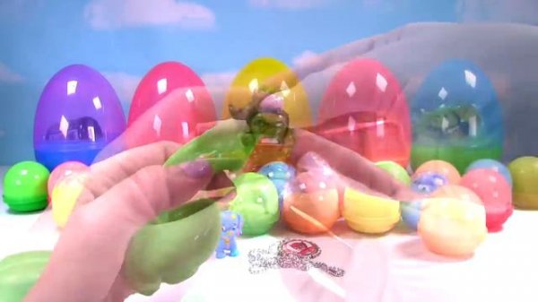 60 Surprise Eggs! Play Doh and Slime Eggs