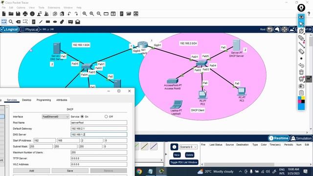 Packet Tracer Lab 3 , DHCP configuration in router, Access Point , DNS and web Server Configuration смотреть онлайн