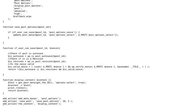 Wordpress: Show value of select dropdown in meta box смотреть онлайн