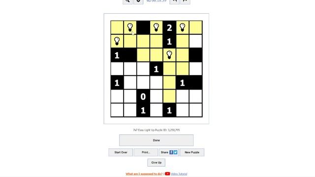 Akari Light Up Puzzle Generator UPGRADE смотреть онлайн