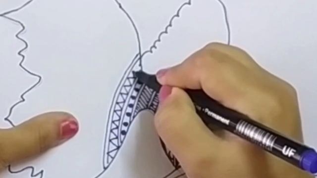 How to draw a FISH using MANDALA ART | FISH Sketch | pen drawing смотреть онлайн