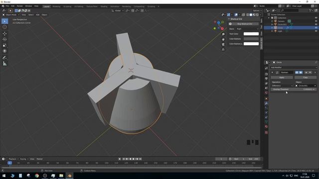 Моделирование для 3D печати. Вкладыш для патрона. смотреть онлайн