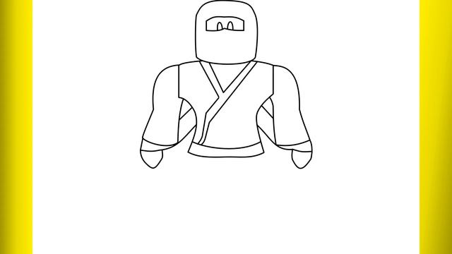 How to draw Roblox Ninja step by step смотреть онлайн