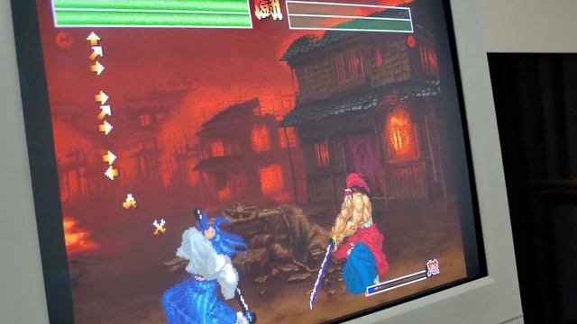 Samurai Spirits IV Sega Saturn RGB CRT 17' GBS Control Scart. смотреть онлайн