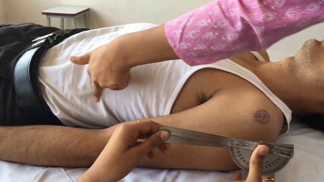 Goniometry - Shoulder flexion смотреть онлайн