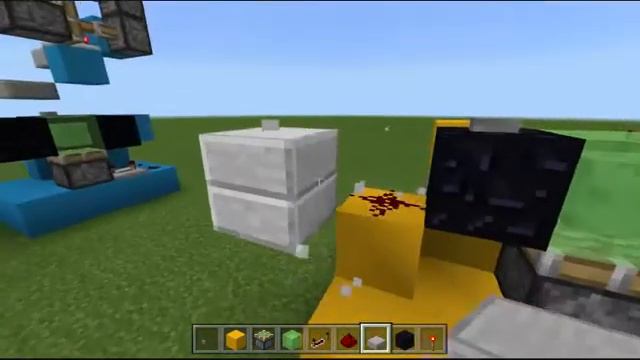 Minecraft Bedrock Edition Tutorial: SLIME BLOCK LAUNCHER DOOR!! смотреть онлайн