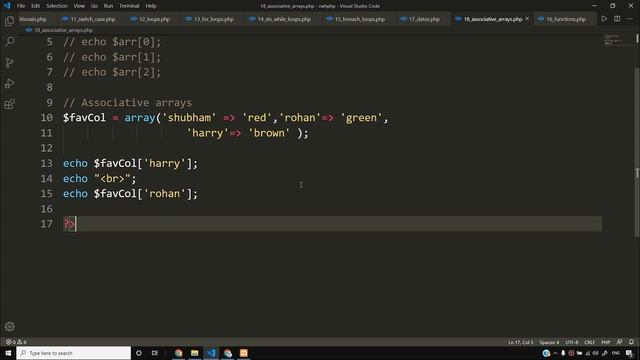 Associative Arrays in Php | PHP Tutorial #18 смотреть онлайн