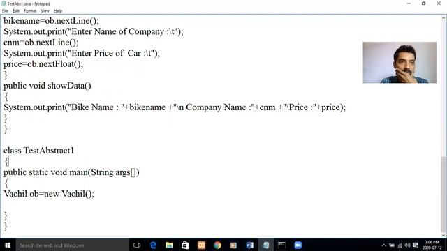 Abstract Class & abstract method смотреть онлайн