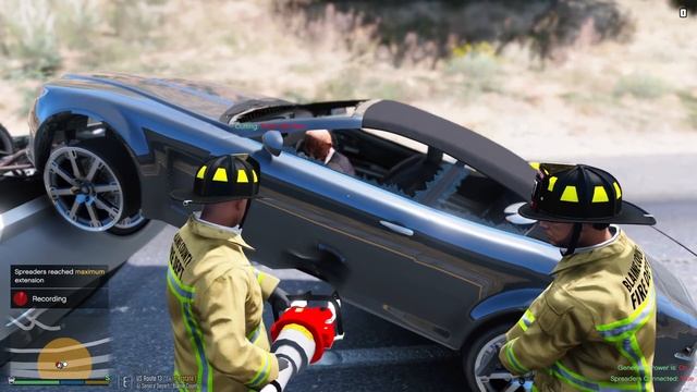 GTA 5 Firefighter Mod Medevac Helicopter Rescue смотреть онлайн