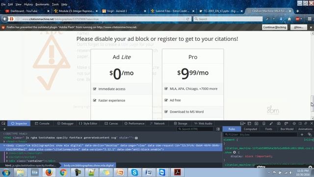 Bypass Ad Block Popup on Citation Machine смотреть онлайн
