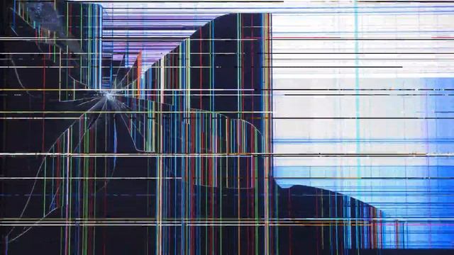 Best HD Cracked Broken Screen Screen Effect W Sound And Static Glitch Motion 4K UHD 20 Minutes!
