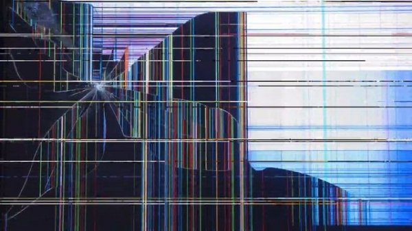 Best HD Cracked Broken Screen Screen Effect w Sound and Static Glitch Motion 4K UHD 20 Minutes!
