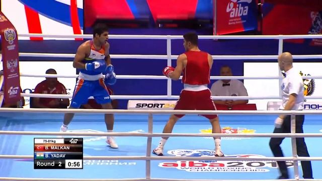 Round of 32 (81kg) MALKAN Bayram (TUR) vs YADAV Brijesh (IND) /AIBA World 2019 смотреть онлайн