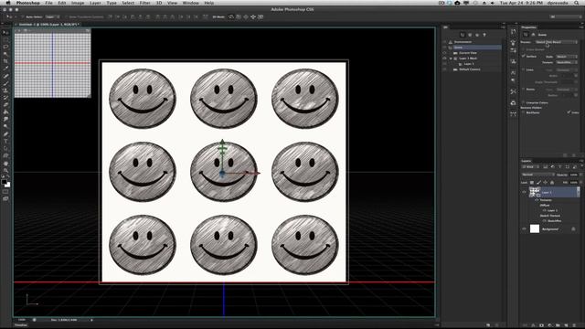 Photoshop CS6 - 3D - Tiled Painting and Shaders смотреть онлайн