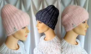 Шапочка Бини на двух спицах -  Мастер Класс