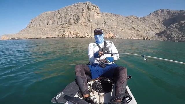 African Pompano , speed jigging from kayak In Mussandam смотреть онлайн