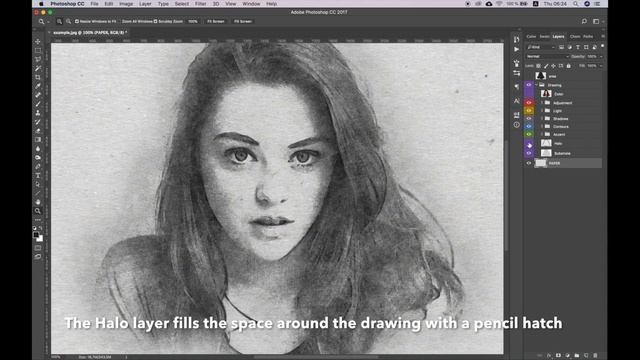 Soft Pencil Sketch Effect Photoshop Tutorial смотреть онлайн