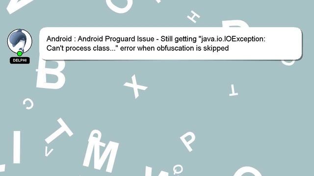 Android : Android Proguard Issue - Still getting "java.io.IOException: Can't process class..." erro смотреть онлайн