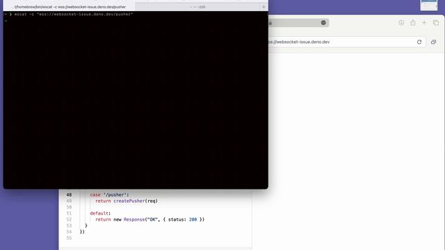 Deno - Websocket connection issue смотреть онлайн