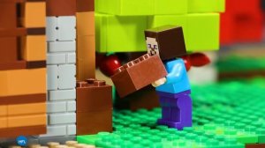 IF LEGO Rainbow Friend was in Minecraft - LEGO Animation - Stop Motion