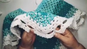 ?Вяжем Пончо детское  крючком.?Простой способ красиво закрыть вязаное изделие.