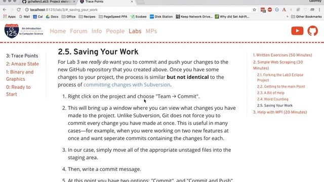CS 125 Fall 2017: Committing and Pushing Your Lab 3 Changes смотреть онлайн