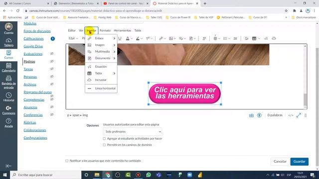 Botones interactivos en CANVAS LMS смотреть онлайн
