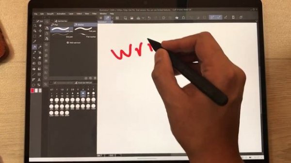 Microsoft Surface Slim Pen 2 - Latency and Handwriting Test on Surface Pro 9