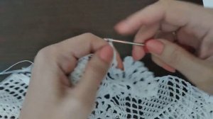 Большая салфетка крючком ч.2/ Large crochet napkin part 2