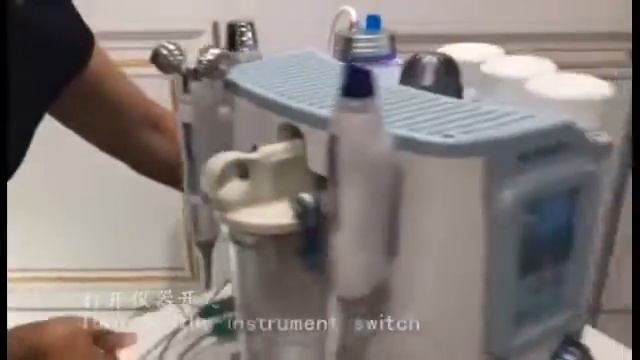 3 in 1 oxygen facial peeling skin rejuvenation acne removal H2 aquasure equipment Operational video смотреть онлайн