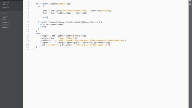 Print A List of Friends using Your Facebook App - Facebook PHP SDK V5 смотреть онлайн