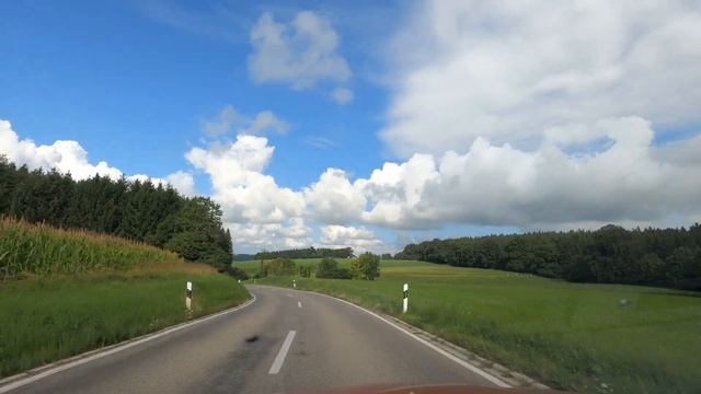 Driving Germany: St2014 Schongau - Kaufbeuren - 4K driving video through the beautiful Swabia смотреть онлайн
