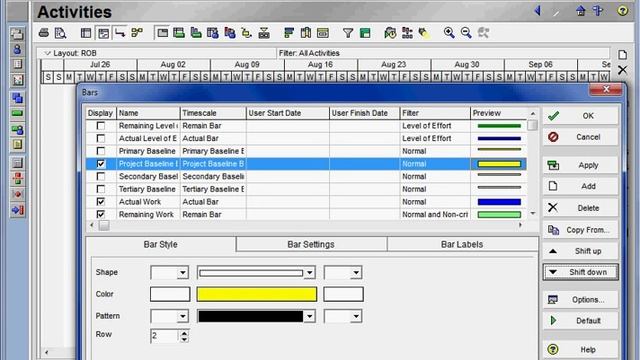 Oracle Primavera P6 - Removing Relationships from Baseline Bars смотреть онлайн